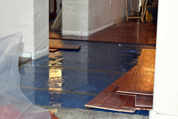 Professional Water Damage Restoration technician working in Claremont, CA
